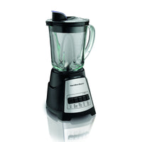 Hamilton Beach Power Elite Black/Silver Metal/Plastic Blender 40 oz 12 speed