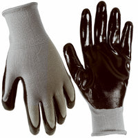 Extra Grip Glove, Nitrile Palm, Black & Gray, XL