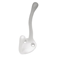 Hickory Hardware Large White Zinc 3 in. L Utility Hook 1 pk