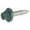 Sheet Metal Self-Piercing Screws, Hex Head, Green Ceramic Coat, 10 x 1.5-In, 1-Lb.