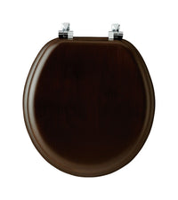 Mayfair  Round  Walnut  Wood  Toilet Seat