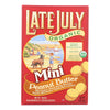 Late July Snacks Organic Mini Crackers - Peanut Butter - 5 oz.