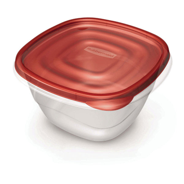 Rubbermaid TakeAlongs Containers + Lids, Deep Square, 42 oz (5.2 Cups), 4  containers