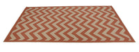 Linon Home Decor  9.5 ft. L x 6.5 ft. W Red  Outdoor Rug