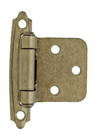 Amerock 2-3/4 in. L Brass-Plated Door Hinge 2 pk