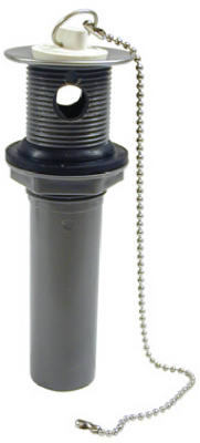 PVC Pull-Out Plug With Chain & Stopper, 1.25 x 5-In.