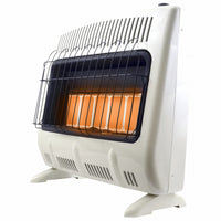 Radiant Wall Heater, Vent-Free, White, 30,000 BTU, For 1,000 Sq. Ft.