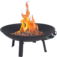 Bond  CampFire  Campfire  Propane  Fire Pit  9 in. H x 21 in. W x 21 in. D Steel