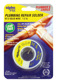 Alpha Metals FryFlo 97 8 oz Lead-Free Plumbing Solder 0.125 in. D Tin/Copper 1 pc