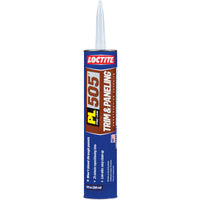 Loctite PL 505 Trim & Paneling Acrylic Latex Drywall Construction Adhesive 10 oz. (Pack of 12)