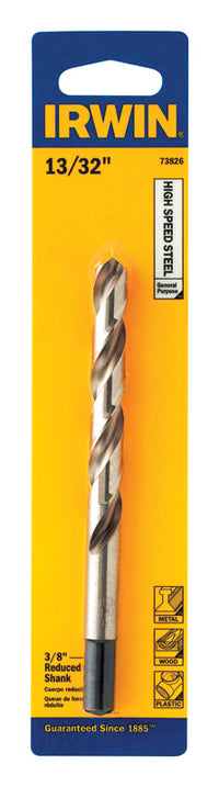 Irwin  13/32 in.  x 5-1/4 in. L High Speed Steel  Drill Bit  1 pc.