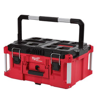 Milwaukee Impact Resistant Poly Black/Red Large Lockable Tool Box 16.1 L x 11.3 H x 16.14 W in.