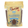 Bob's Red Mill - Flaxseeds Brown Gluten Free - Case of 4-13 OZ