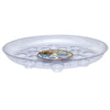 Curtis Wagner Plastics Corp Ds-1200 12 Round Clear Plastic Carpet Saver Footed Planter Saucer (Pack of 25)