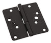 National Hardware 4 in.   L Black Door Hinge 3 pk (Pack of 5)