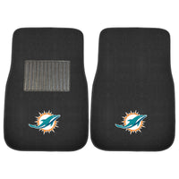 NFL - Miami Dolphins Embroidered Car Mat Set - 2 Pieces