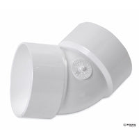 NDS Schedule 35 3 in. Hub each X 3 in. D Hub PVC Elbow 1 pk