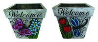 Alpine 6 in. H x 6 in. W Magnesia Basic Planter Assorted (Pack of 4)