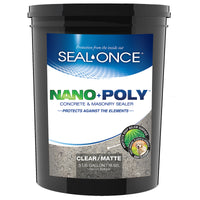 Seal-Once  Nano+Poly  Matte  Clear  Water-Based  Concrete and Masonry Sealer  5 gal.