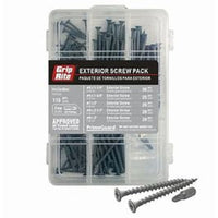 Grip-Rite No. 10 wire X 3 in. L Phillips Bugle Head Exterior Screws 1 pk