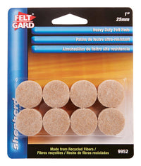 Shepherd  Felt  Self Adhesive Protective Pads  Beige  Round  4.6 in. W x 0.8 in. L 16 pk