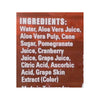 Alo Original Enrich Aloe Vera Juice Drink - Pomegranate and Cranberry - Case of 12 - 16.9 fl oz.