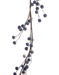 Decoris Berry Garland Christmas Decoration Blue Polyfoam 1 pk (Pack of 8)