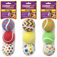 3PK Tennis Ball Dog Toy (Pack of 3)