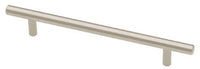 Cabinet Pull, Flat End Bar, Stainless Steel, 6-5/16-In.