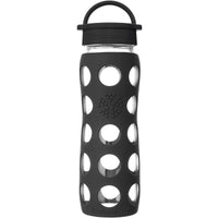 Life Factory 16 oz Black BPA Free Hydration Bottle W/Smart Lid