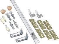 National Hardware N343-749 72" White Folding Door Hardware Set