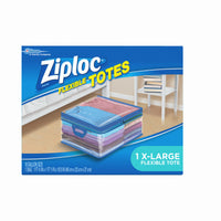 Ziploc Flexible 10.9 in. H x 16 in. W x 13 in. D Storage Tote (Pack of 4)