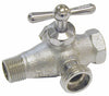 Proline Brass Chrome Plated Tee Handle Washing Machine Valve 1/2 MIP x 1/2 FIP in.