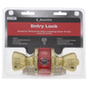 Ultra Security Polished Brass Entry Knobs KW1 1-3/4 in.