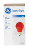 Ge Lighting 49727 25 Watt Red Crystal Color Party Light Bulb  (Pack Of 6)