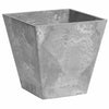 Novelty Artstone 11.5 in. H X 11.75 in. W X 11.75 in. D Resin/Stone Powder Ella Planter Gray