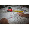 Milwaukee 25 ft. L X 1 in. W Compact Wide Blade Magnetic Tape Measure 1 pk