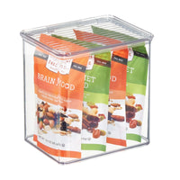 iDesign Clear Storage Box 7 in. H X 6.6 in. W X 5.5 in. D Stackable