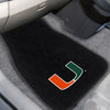 University of Miami Embroidered Car Mat Set - 2 Pieces