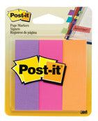 3M 5221 1 X 3 Post-It® Page Markers Assorted Neon 3 Count