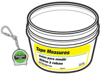 Tape Measure Key Chain, 3-Ft.