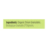 Spicely Organics - Organic Onion Granulates - Case of 6 - 0.4 oz.