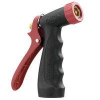 Orbit Metal Black/Red Contractor Threaded Tip Adjustable Pistol Grip Nozzle