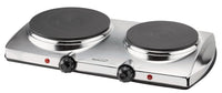 Brentwood TS-372 18.5" X 11" X 3.75" Chrome Double Electric Hot Plate