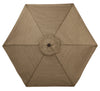 Living Accents 8401697 9' Tan Tiltable Living Accents Patio Umbrella