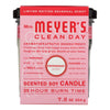 Mrs. Meyer s Cottonseed/Soy White Peppermint Scent Large Soy Candle 7.2 oz. (Pack of 6)