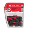 Milwaukee  SHOCKWAVE  Torx  T25   x 1 in. L Impact Insert Bit Set  Steel  15 pc.