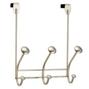 InterDesign 00392 Satin Nickel Pello Over The Door Rack