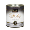 Zar  Satin  Clear  Oil-Based  Polyurethane  Wood Stain  1 qt.