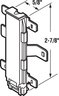 Prime-Line  Gold  Steel  Door Guide  1 pk